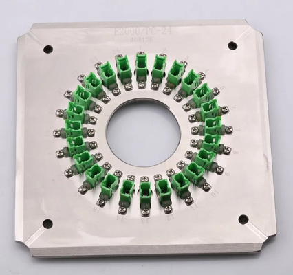 Le polonais optique de fibre d'olive du port E2000PC24 bâtissent durcir l'acier inoxydable S136