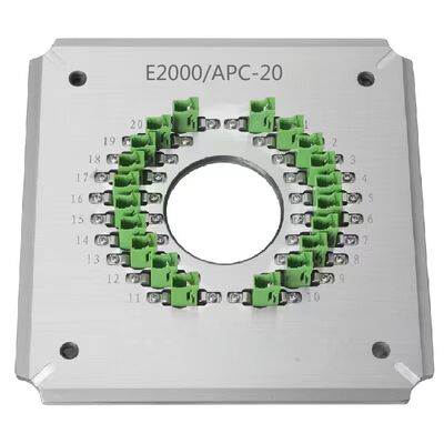 Équipement de polissage de fibres optiques portuaires E2000/APC20 pour l'utilisation FTTH avec construction en acier inoxydable S136