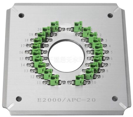 Équipement de polissage de fibres optiques portuaires E2000/APC20 pour l'utilisation FTTH avec construction en acier inoxydable S136