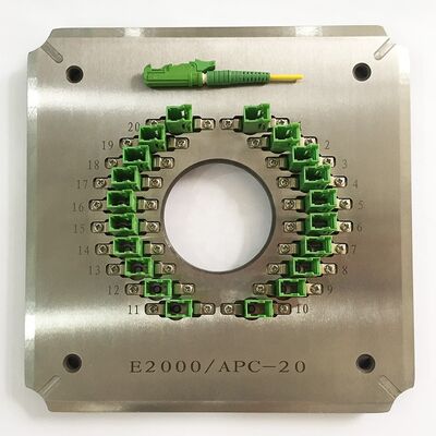 Équipement de polissage de fibres optiques portuaires E2000/APC20 pour l'utilisation FTTH avec construction en acier inoxydable S136