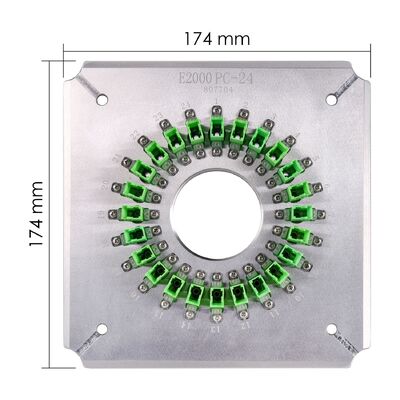 Équipement de polissage de fibres optiques portuaires E2000/APC20 pour l'utilisation FTTH avec construction en acier inoxydable S136