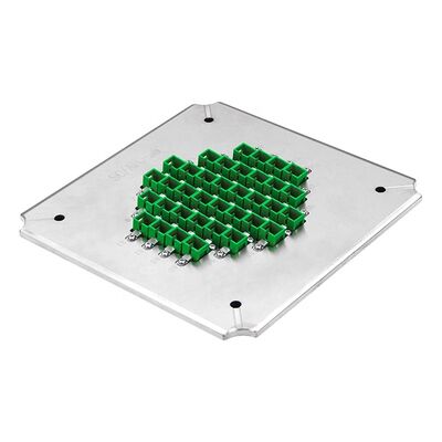 36 positions Jig de polissage à la fibre optique avec acier inoxydable durci S2316 pour APC Perte de retour ≥ 60 dB