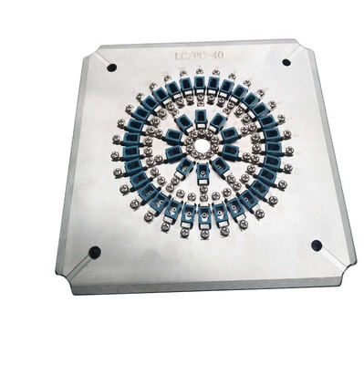Jig de polissage en fibre optique à 48 ports LC PC avec acier inoxydable trempé pour le meulage à haut rendement