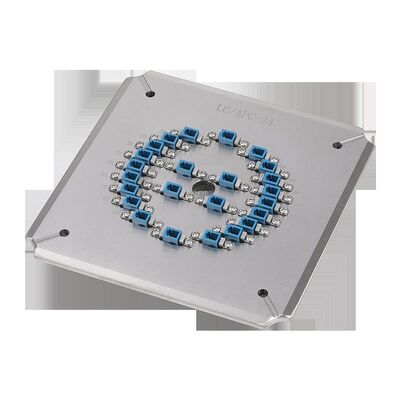 Fixe de polissage universel LC APC à 24 positions avec acier inoxydable S136 pour le polissage à haute efficacité en fibre optique