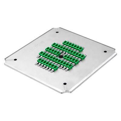 Fixe de polissage universel LC APC à 24 positions avec acier inoxydable S136 pour le polissage à haute efficacité en fibre optique