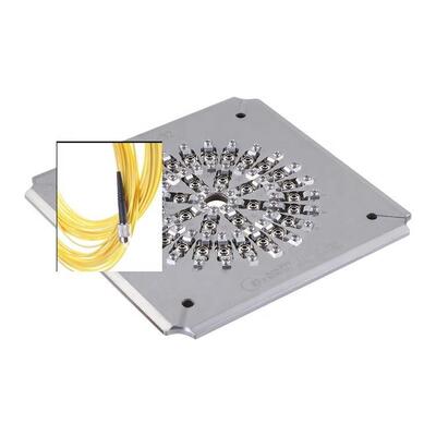 32 Ports FC PC Fixe de polissage de connecteur en fibre optique avec acier inoxydable trempé S136 et structure IPC