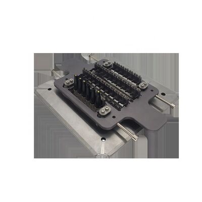 Jig de polissage en fibre optique d'acier inoxydable trempé avec assemblage/démontage rapide pour les faces finies polissées de haute qualité