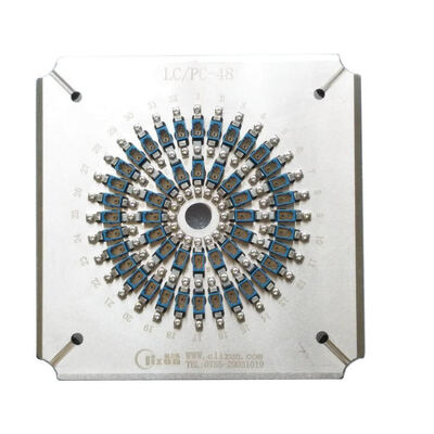 Fixtures de polissage en fibre optique PC LC à 48 ports avec acier inoxydable de haute résistance S136 et perte d'insertion ≤ 0,20 dB