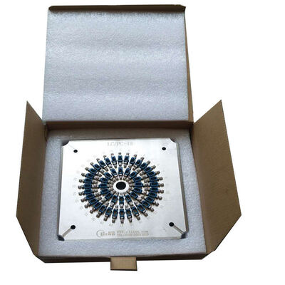 Fixtures de polissage en fibre optique PC LC à 48 ports avec acier inoxydable de haute résistance S136 et perte d'insertion ≤ 0,20 dB