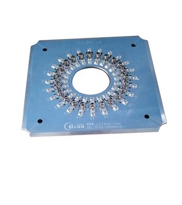 ST Fixtures de polissage de connecteurs en fibre optique 24/32 avec acier inoxydable trempé S136 pour un rendement élevé et une perte d'insertion ≤ 0,20 dB