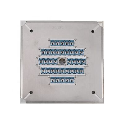Jig de polissage en fibre optique en acier inoxydable trempé S136 avec 24 32 36 ports et perte d'insertion ≤ 0,20 dB pour les connecteurs SC UPC