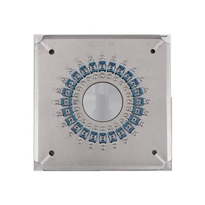 Jig de polissage en fibre optique en acier inoxydable trempé S136 avec 24 32 36 ports et perte d'insertion ≤ 0,20 dB pour les connecteurs SC UPC