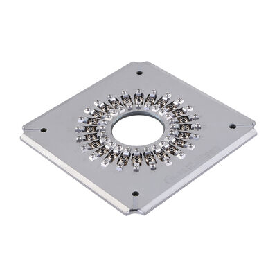 Jig de polissage en fibre optique à 24 ports avec support de ferrule de 2,5 mm et construction en acier inoxydable S136 pour une utilisation FTTH