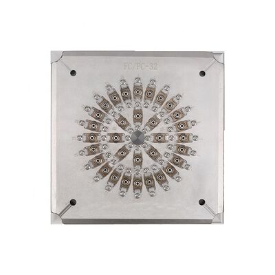 Jig de polissage en fibre optique à 24 ports avec support de ferrule de 2,5 mm et construction en acier inoxydable S136 pour une utilisation FTTH