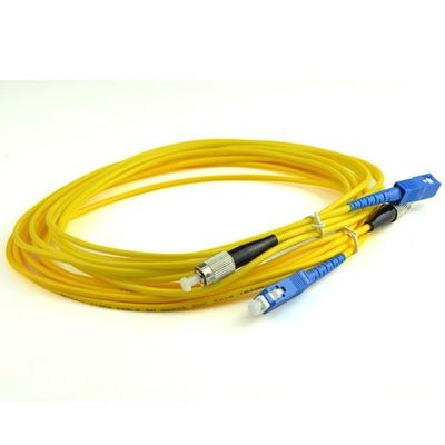 Le Sc optique extérieur de baisse de corde de correction de fibre de ROHS à la correction de Fc attachent 3.0mm 2m