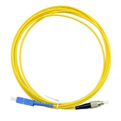 Le Sc optique extérieur de baisse de corde de correction de fibre de ROHS à la correction de Fc attachent 3.0mm 2m