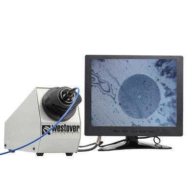 microscope optique d'inspection de la fibre 20X, microscope de fibre optique avec l'affichage vidéo