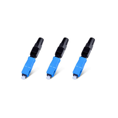 cables connecteur optiques en plastique de la fibre 125um, connecteur rapide optique pré incorporé de SC/UPC