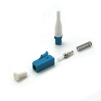 Perte de rendement élevé recto de connecteurs de corde de correction de fibre de LC/PC avec la botte de 0.9/2.0/3.0mm