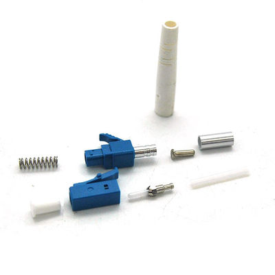 Perte de rendement élevé recto de connecteurs de corde de correction de fibre de LC/PC avec la botte de 0.9/2.0/3.0mm