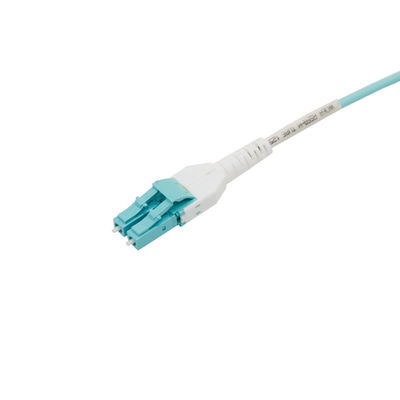 Connecteur duplex optique du câble LC de la fibre SM/OM3/OM4 pour la corde de correction blindée