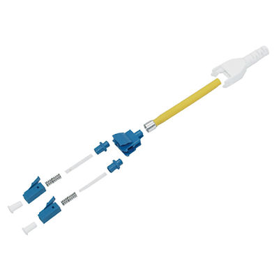 Tirez le connecteur DX LE millimètre OM3 OM4 3.0mm de la preuve LC Uniboot
