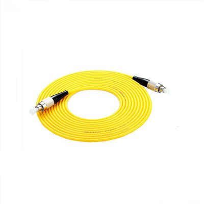 Sc optique jaune UPC de la fibre G657A2 au câble recto de mode unitaire de corde de correction de Sc RPA