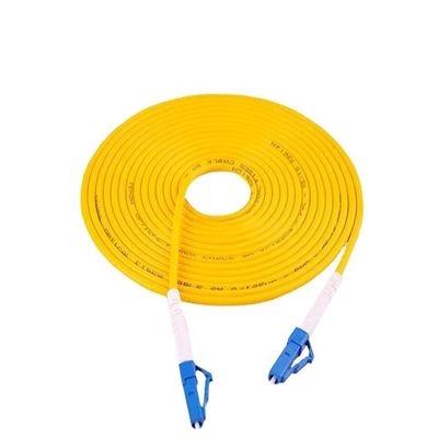 Le réseau optique de corde de correction de fibre de SM de LC UPC câblent la bonne échangeabilité de 0.9mm/2.0mm/3.0mm