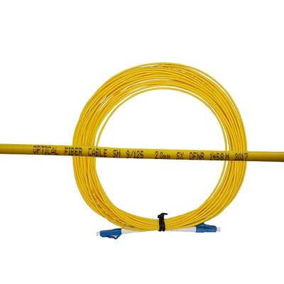 Le réseau optique de corde de correction de fibre de SM de LC UPC câblent la bonne échangeabilité de 0.9mm/2.0mm/3.0mm