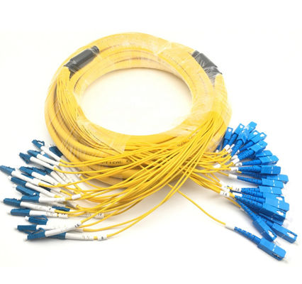 1-3M LC à la corde de correction de fibre de LC, corde de correction recto de câble d'évasion de guêpe