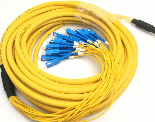 1-3M LC à la corde de correction de fibre de LC, corde de correction recto de câble d'évasion de guêpe