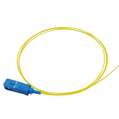 la correction optique de fibre de duplex de PVC G652d de 1m 0.9mm attachent le câble de tresse de Sc UPC