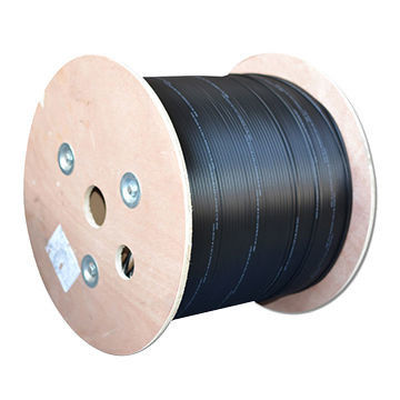 Câble optique aérien de corde de correction de fibre de fil d'acier de 12 noyaux autosuffisant pour extérieur
