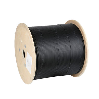 Correction optique de fibre de LSZH/PVC attacher le câble d'interface de Ftth de tambour de contreplaqué du câble 1/2/3km