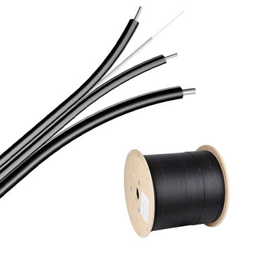 Messager en acier extérieur Wire, G657 FTTH 2 4 de FRP 1 câble optique de fibre de noyau
