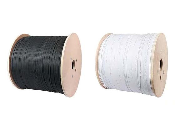 Messager en acier extérieur Wire, G657 FTTH 2 4 de FRP 1 câble optique de fibre de noyau