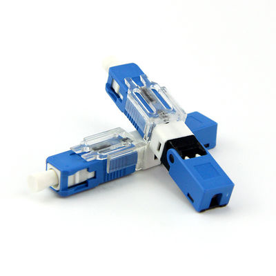 0.3dB Max Loss Optical Fiber Connector, cable connecteur rapide de Ftth de câble de télécom
