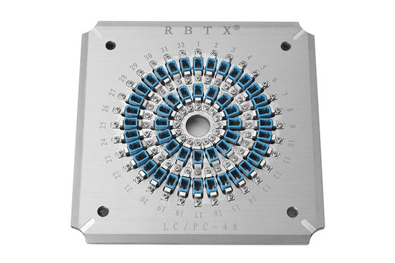 Gabarit polonais de polissage optique du montage s136 de PC des connecteurs LC de fibre 48