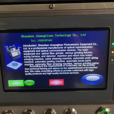 Machine optique programmable de connecteur de la fibre 60w avec l'écran tactile